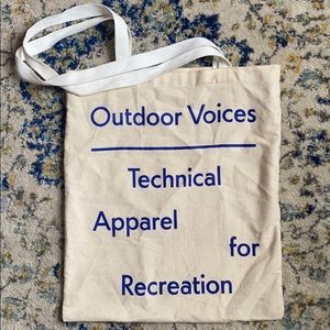 outdoor voices tote bag